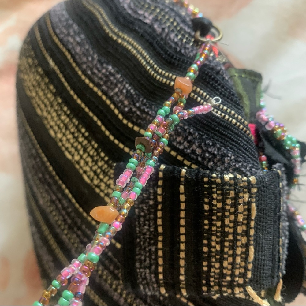 Host Pick!! Pritzi ~ Beaded Hard Case Evening Bag Vintage - Picture 6 of 12